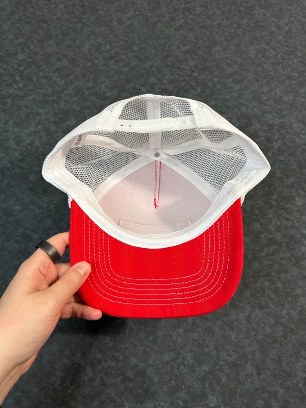 Yamaha Red and White Foam Front Rope Trucker Hat - Picture 5 of 6